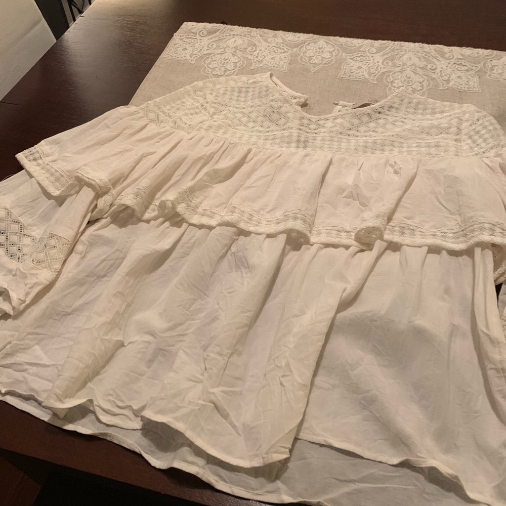 LOFT Layered Lace Top
